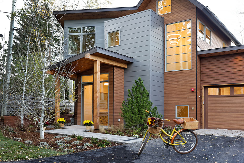 Basalt, CO_Front with Bike - CTS Interior Design and Architectural Design