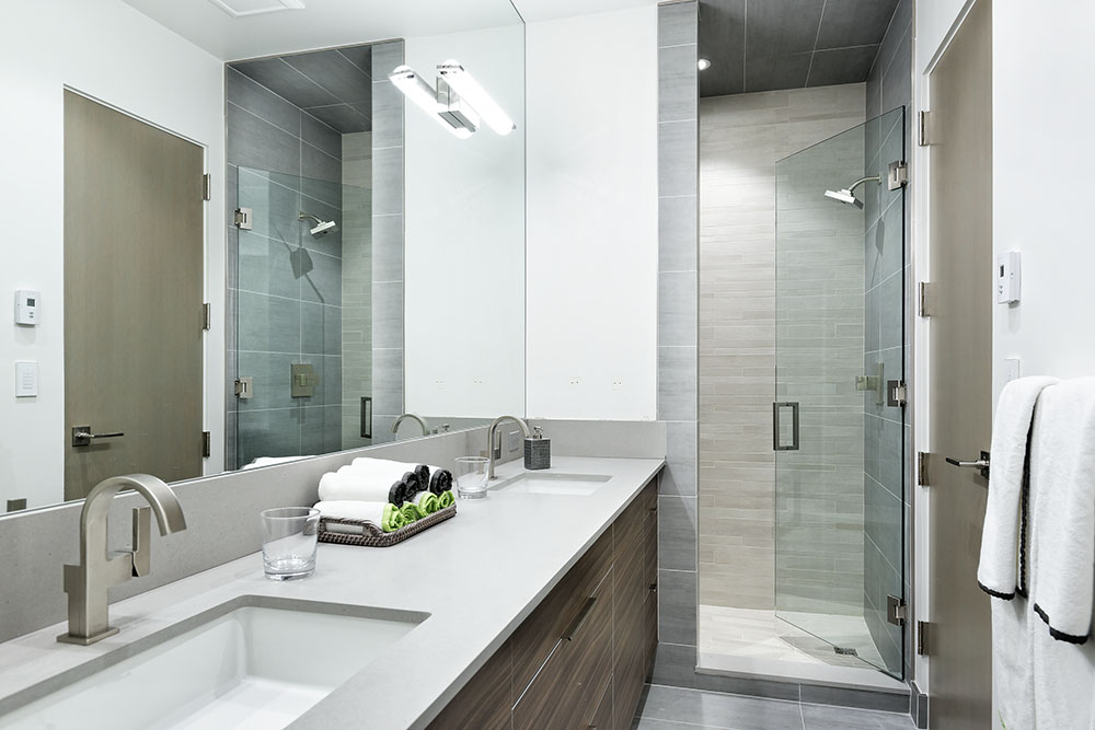 Basalt, CO Interior Designer- Master Bathroom walkin shower - CTS